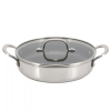 Better Chef 10-Inch 3-Ply Stainless Steel Nonstick Deep Fry Pan with Lid