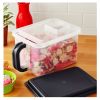 Medium Canister with Handle, 21 Cups - Plastic, Gray Lid and Handle