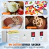 VEVOR Fried Ice Cream Roll Machine, 11" x 9.5" Stir-Fried Ice Cream Pan, Stainless Steel Rolled Ice Cream Maker with Compressor and 2 Scrapers