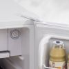 3.2 Cu.Ft Mini Fridge with Freezer, Single Door Compact Refrigerator with Adjustable Thermostat, Shelf and Reversible Door for Bedroom, Dorm